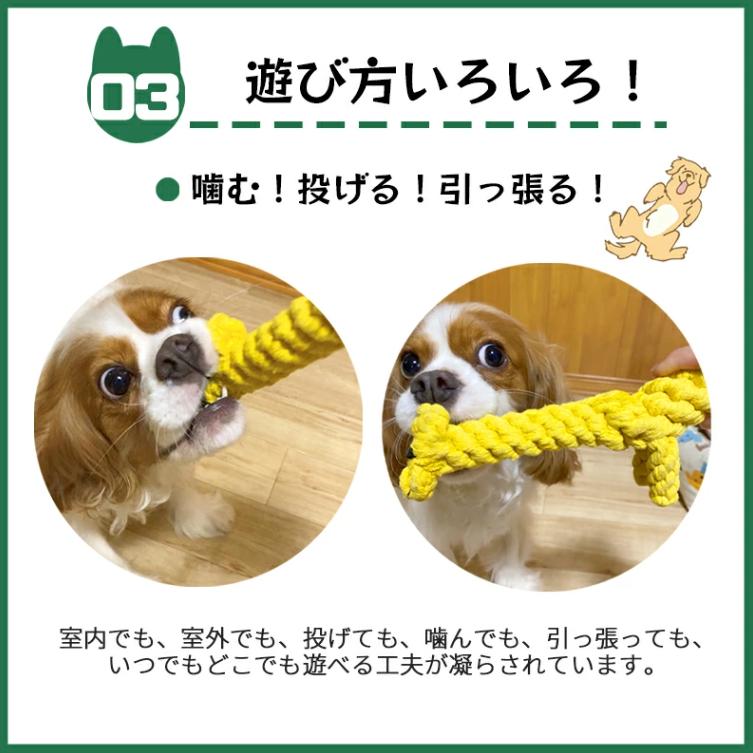 犬 おもちゃ ロープ セット ロープトイ ペット 安全 噛む 力 強い