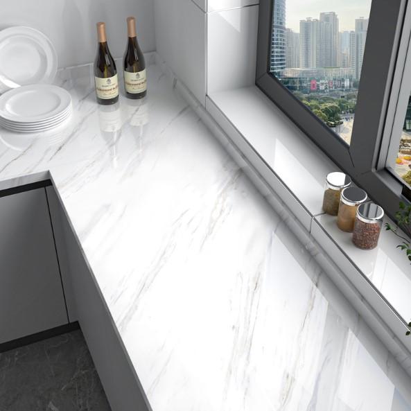 大理石柄 リメイクシート 貼って剥がせる 防水 耐熱 厚手 キッチン テーブル ドア 室内装飾 60cm×5m ライトブラック |  | 11