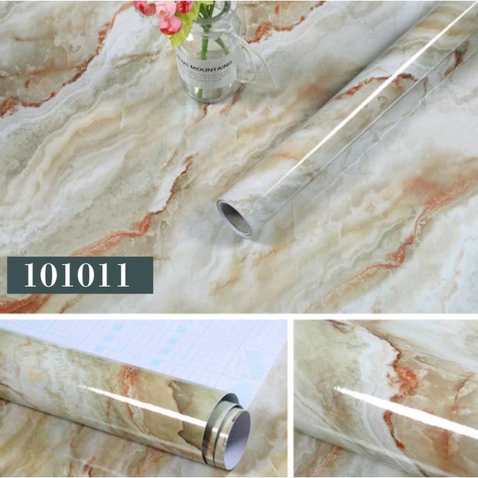 大理石シート リメイクシート 大理石 防水 キッチン ライトブラック 60×5m ふすま テーブル ドア 貼って剥がせる  室内 クリーム色 タイル白 厚手 |  | 02