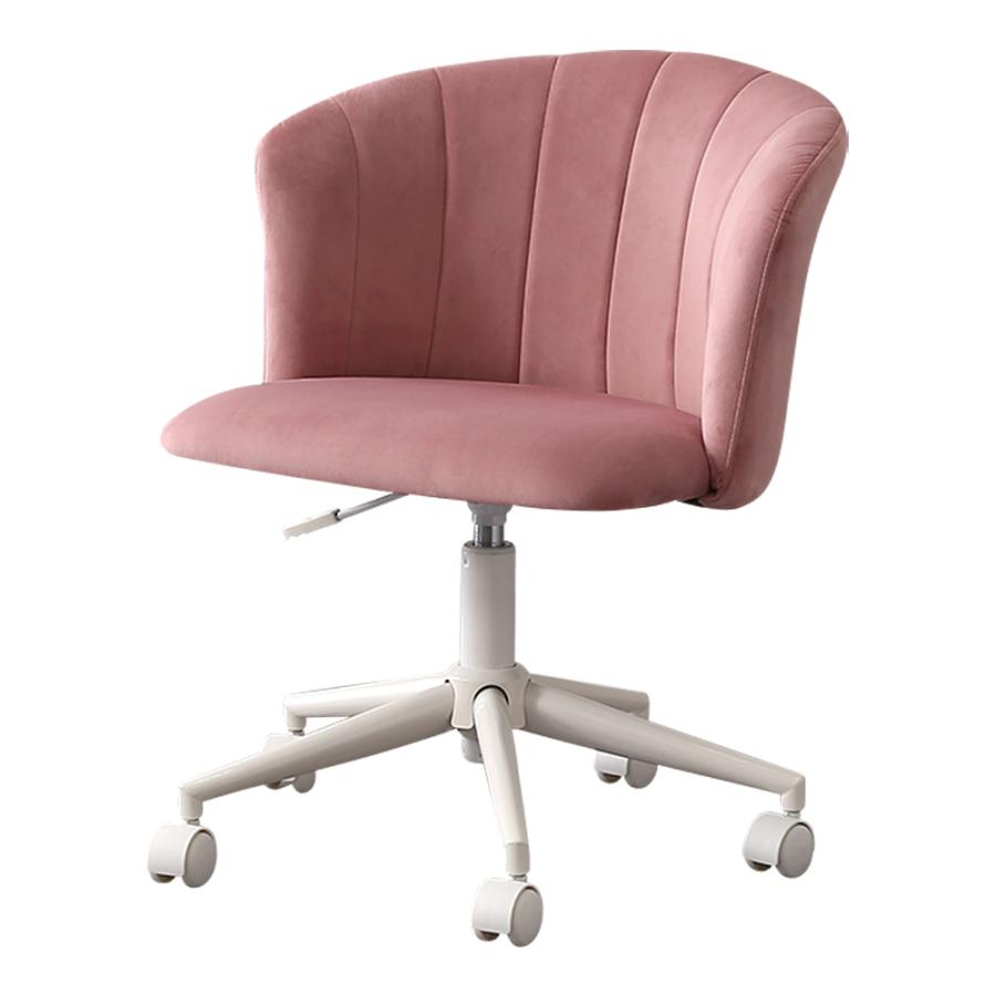 デスクチェア おしゃれ ベロア  疲れない 椅子 韓国 北欧 チェア かわいい イス サロン オフィスチェア  大人かわいい 可愛い椅子 おしゃれ椅子 ピンク椅子 姫系 |  | 01