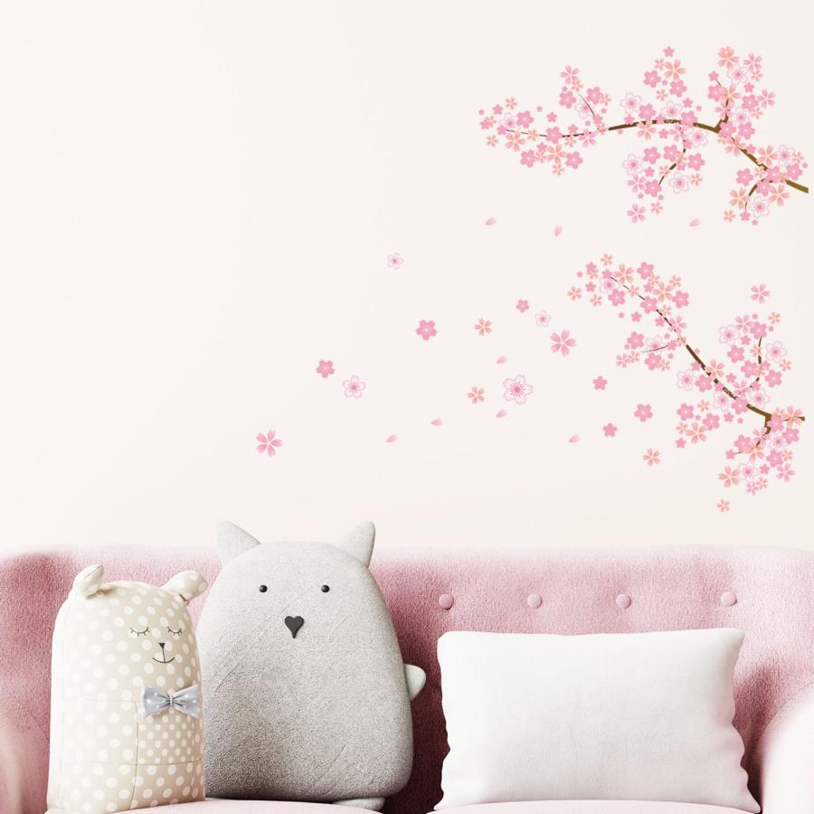 桜 ウォールステッカー 花 木 植物 さくら サクラ 壁シール 春 おしゃれ トイレ 壁紙 北欧 キッチン 正月 窓 ガラス 花びら 入園 入学 卒園 卒業 庭園 桜吹雪 |  | 03