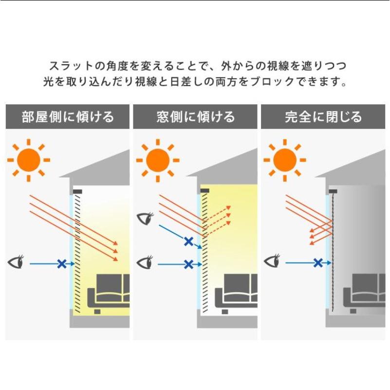 ホームテイスト（HOME taste） ブラインド アルミ 幅88×高さ183cm