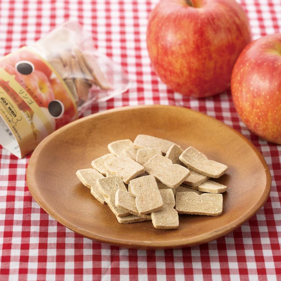 ドッグフード 犬 おやつ 無添加 国産 ドットわん フルーツクッキー りんご 55g トッピング 小型犬 中型犬 大型犬 全犬種 全年齢対応 爆買 | ドットわん | 01