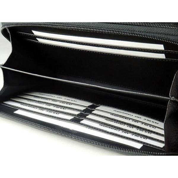 セカンドバッグ 本革 カイマンクロコダイル ダブルラウンドファスナー