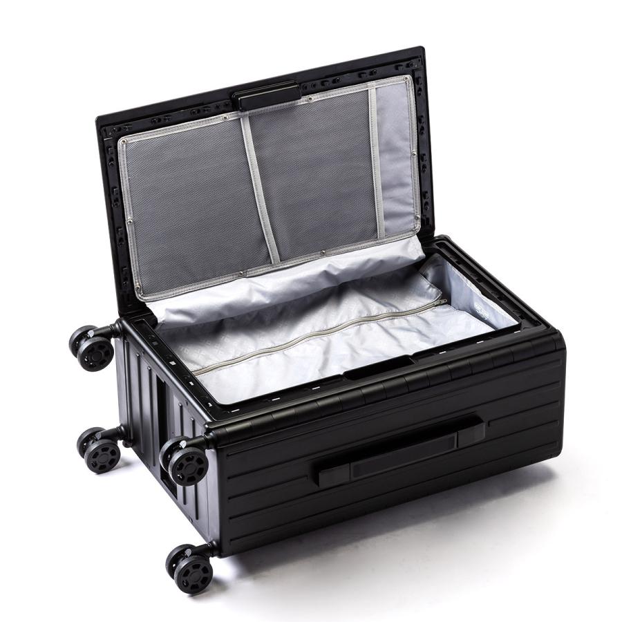 &.FLAT アンドフラット 折りたためる スーツケース キャリーケース 35L TSAロック搭載 機内持ち込み COMPACT CARRY CASE FL14-4-00001 爆買 | ＆.FLAT | 14