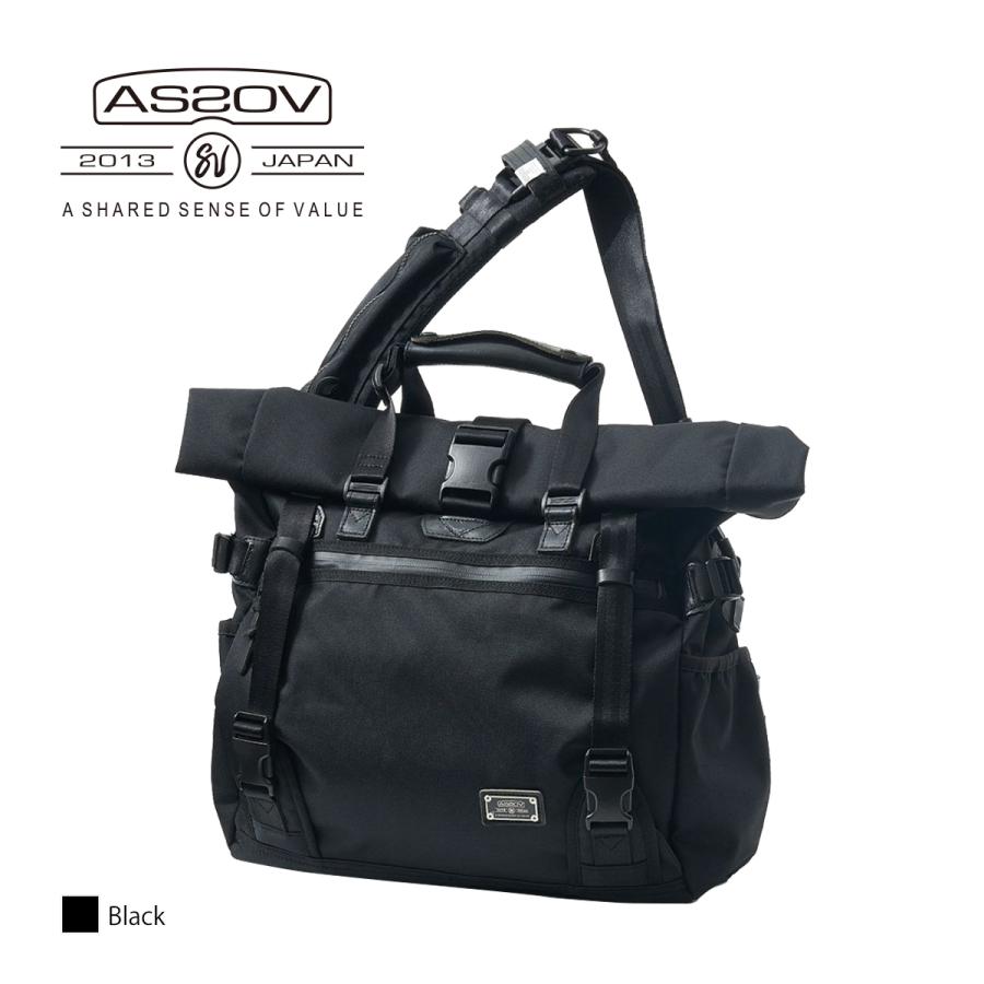 AS20V ブラック メッセンジャーバッグ AS2OV 最大33% 7/20限定 アッソブ コーデュラ スタンダード