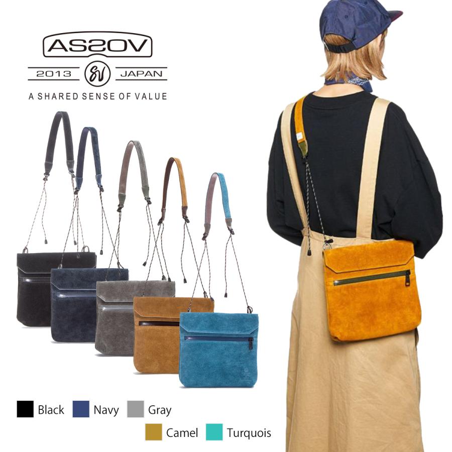 アッソブ サコッシュ メンズ レディース WATER PROOF SUEDE SACOCHE 091750 AS2OV | AS2OV