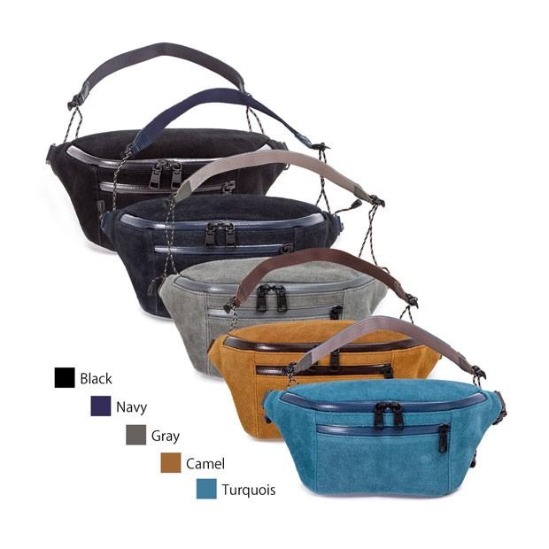 アッソブ AS2OV ボディバッグ ファニーパック ウェータープルーフ スウェード WATER PROOF SUEDE FANNY PACK 091752 爆買 | AS2OV
