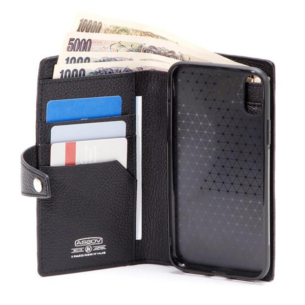 アッソブ AS2OV 財布 二つ折り スマホケース iPhoneX XS対応 モバイル マルチケース S SHRINK LEATHER MOBILE MULTI CASE S 081705 爆買 | AS2OV | 11