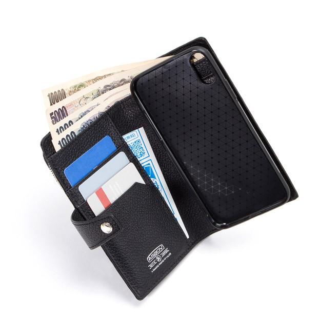 アッソブ AS2OV 財布 二つ折り スマホケース iPhoneX XS対応 モバイル マルチケース S SHRINK LEATHER MOBILE MULTI CASE S 081705 爆買 | AS2OV | 06