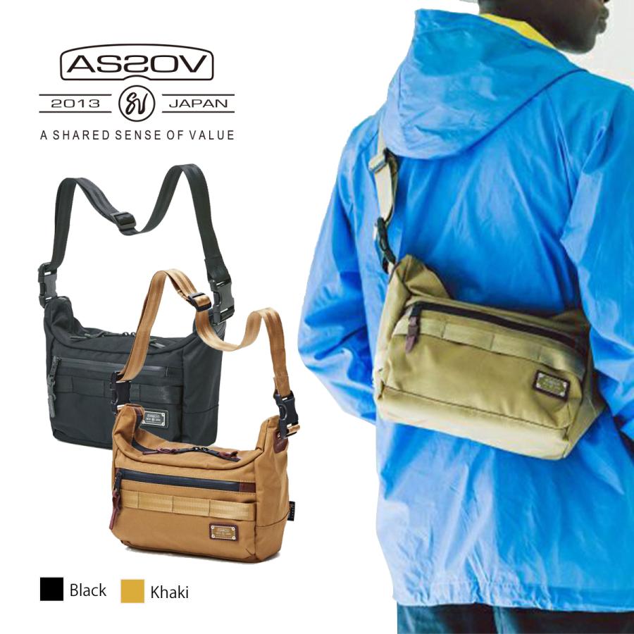 アッソブ ショルダーバッグ メンズ レディース CORDURA DOBBY 305D 2WAY BAG S 061412 AS2OV 爆買 | AS2OV