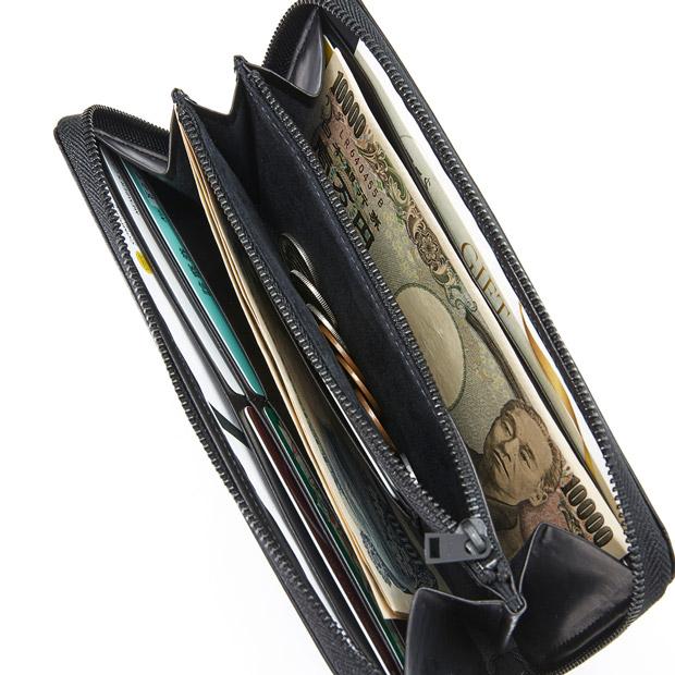 イーラ 長財布 SO BLACK ROUND SLIM WALLET ERA. L001SB 爆買 |  | 04