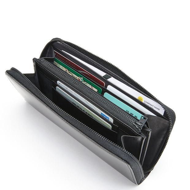 イーラ 長財布 SO BLACK ROUND SLIM WALLET ERA. L001SB 爆買 |  | 06