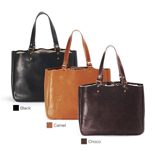 スロウ SLOW トートバッグ 横型 本革 日本製 bono tote bag width type 4920003｜double-edge