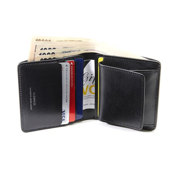 スロウ SLOW 二つ折り財布 ブライドル ミニウォレット 本革 日本製 bridle mini wallet SO789J｜double-edge｜14