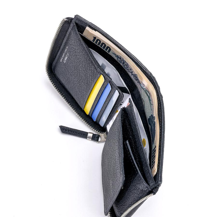 スロウ SLOW 二つ折り財布 ゴートレザー 本革 ミニウォレット L字ファスナー 日本製 mini round L zip wallet 333S93J 爆買 | SLOW(ファッション) | 10