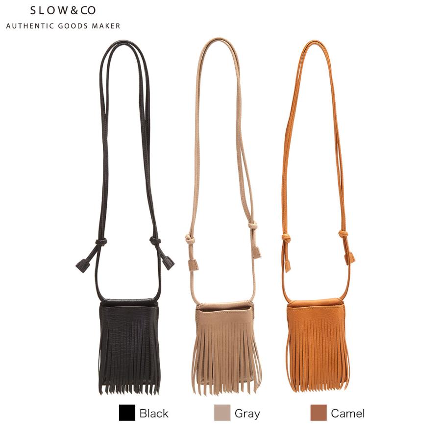 SLOW（スロウ） 選べるノベルティ Fringe neck pouch S ショルダー