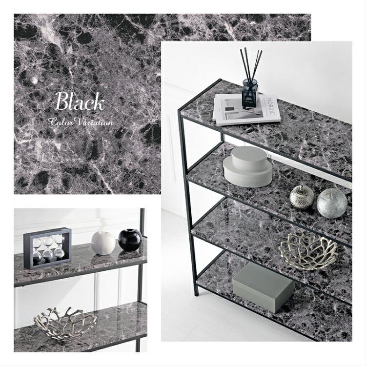 爆買 オープンラック 棚 大理石風 収納棚 収納ラック リビング収納