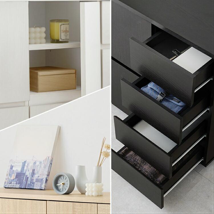 爆買 リビング収納 キャビネット おしゃれ チェスト サイドボード