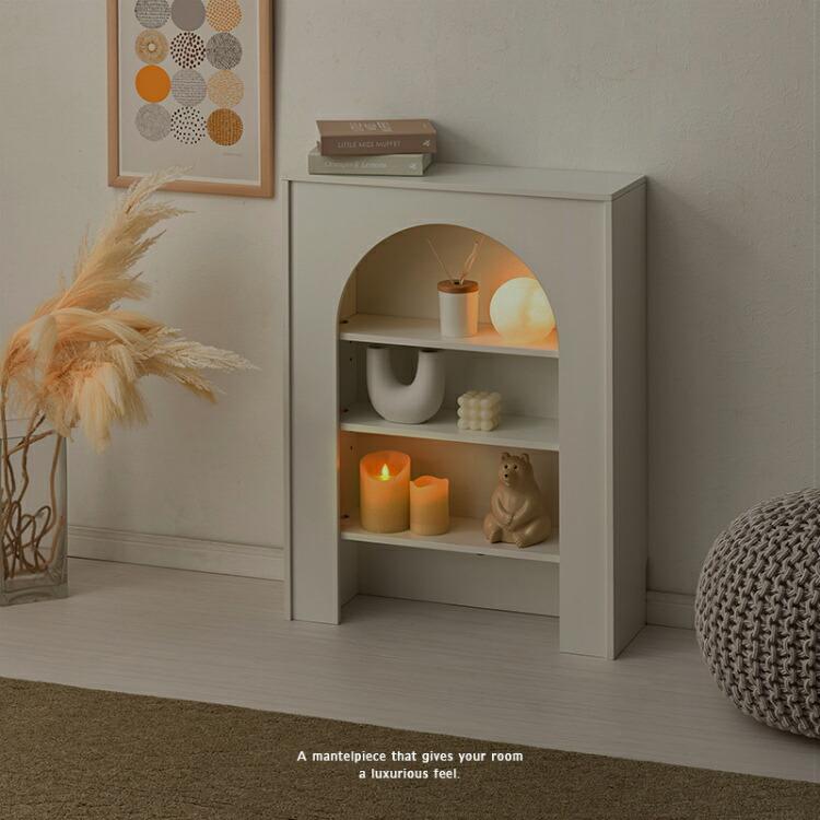 リーナマントルピース Amazon｜[MRG] 完成品 マントルピース 暖炉風 飾り棚 組み立て不要