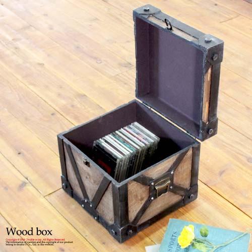 アンティーク木箱 おしゃれ トランク アンティーク ヴィンテージ 木箱 ふた付き 収納 収納ボックス トランク収納 コスメ 化粧品 ボックス 05 009 サムライ家具 通販 Yahoo ショッピング