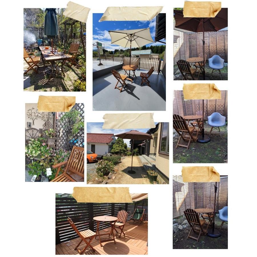 ガーデンテーブルセット おしゃれ ガーデンセット 北欧 折りたたみ 木製 ガーデンテーブル ガーデンチェア 屋外 4人掛け テラス 07 030 サムライ家具 通販 Yahoo ショッピング