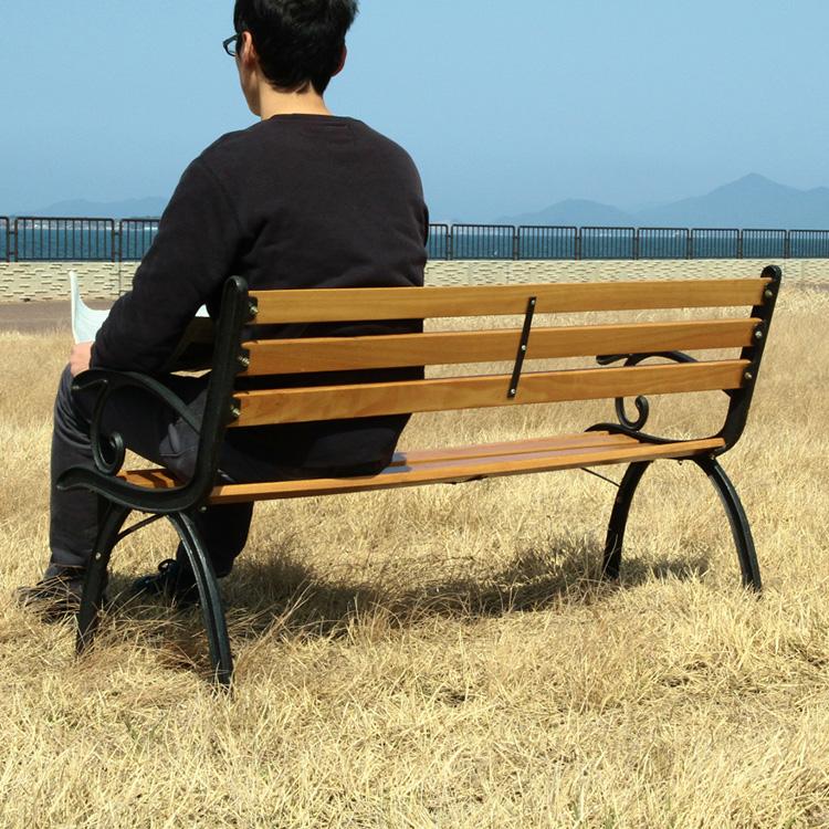 廃番】ベンチ 屋外 おしゃれ 木製 屋外ベンチ 肘 庭 パーク