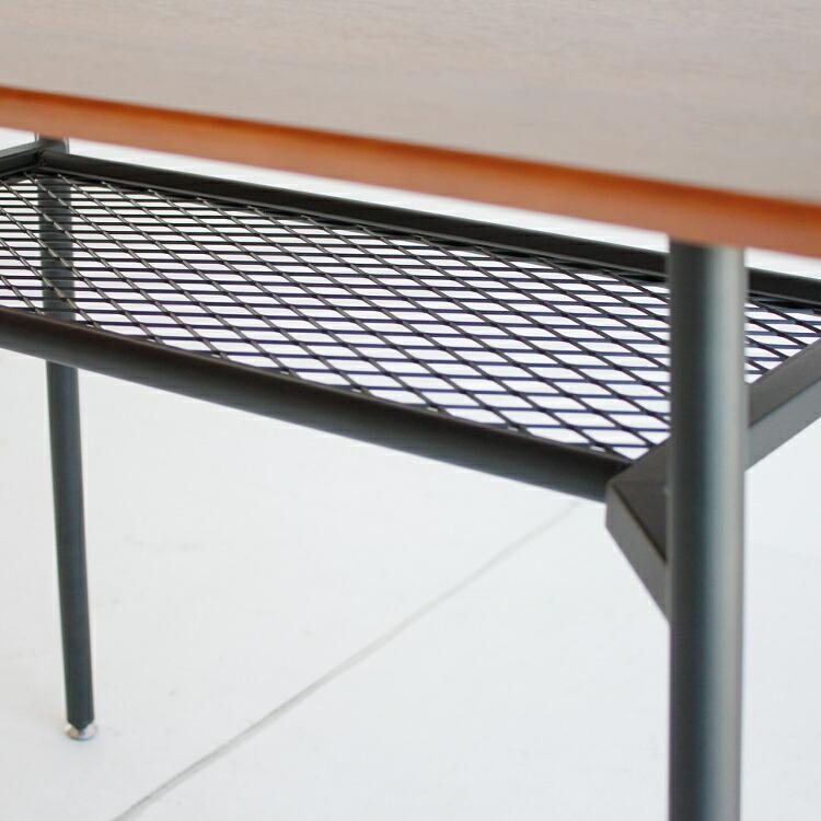 ダイニングテーブル 2人 単品 木製 テーブル 2人用 長方形 天然木 アイアン カフェテーブル ウォールナット おしゃれ 北欧 アンティーク｜double-oo｜07
