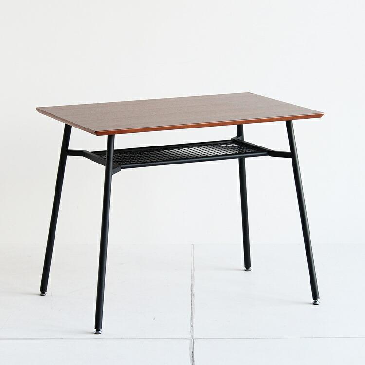 ダイニングテーブル 2人 単品 木製 テーブル 2人用 長方形 天然木 アイアン カフェテーブル ウォールナット おしゃれ 北欧 アンティーク｜double-oo｜10