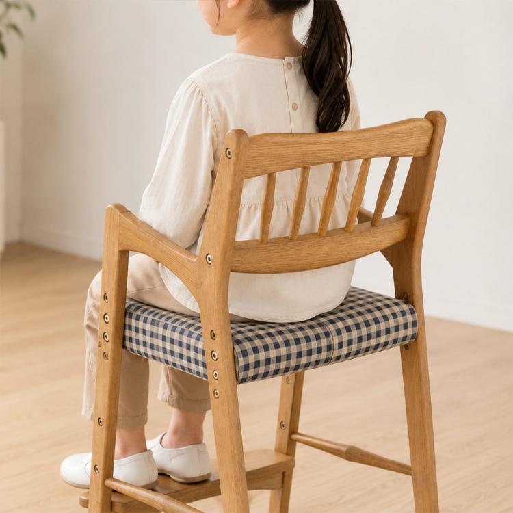 ベビーチェア ハイ 子供椅子 ダイニング 木製 肘付き 高さ調整 天然木