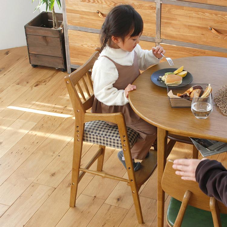 ベビーチェア ハイ 子供椅子 ダイニング 木製 肘付き 高さ調整 天然木