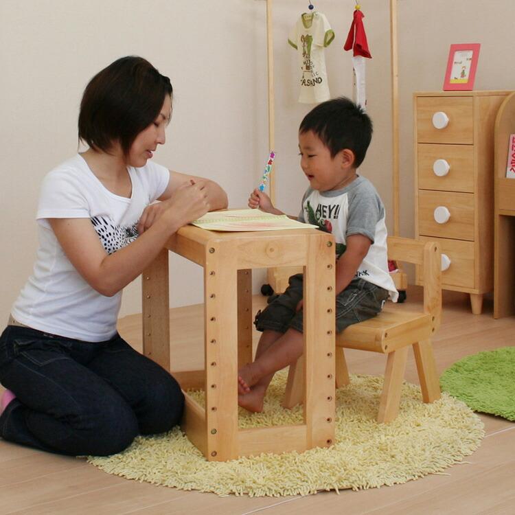 【11日限定価格】木製 キッズデスク　学習机 家具 ナチュラル ハンドメイド 机 キッズデスクセット スタディーセット 木製 ミニ 子供用 勉強 学習
