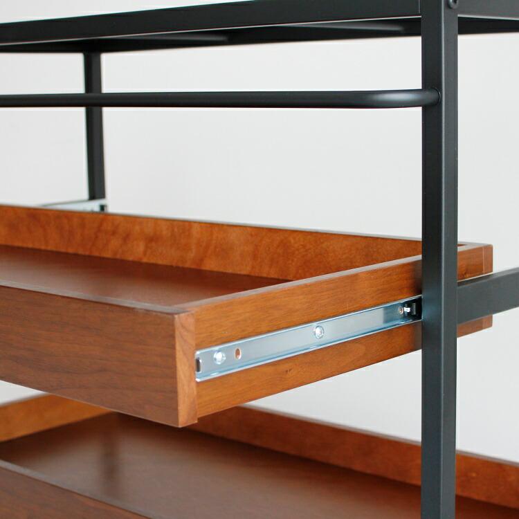 キッチンラック キャスター付き ワゴン 棚 ラック リビング