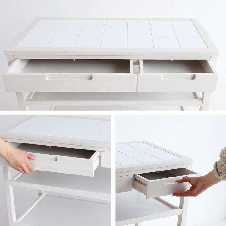 ラタン　引き出し付きワゴン　キャスター付き KOIZUMI キッチンワゴン ラタン 引き出し付きワゴン キャスター付き KOIZUMI キッチン