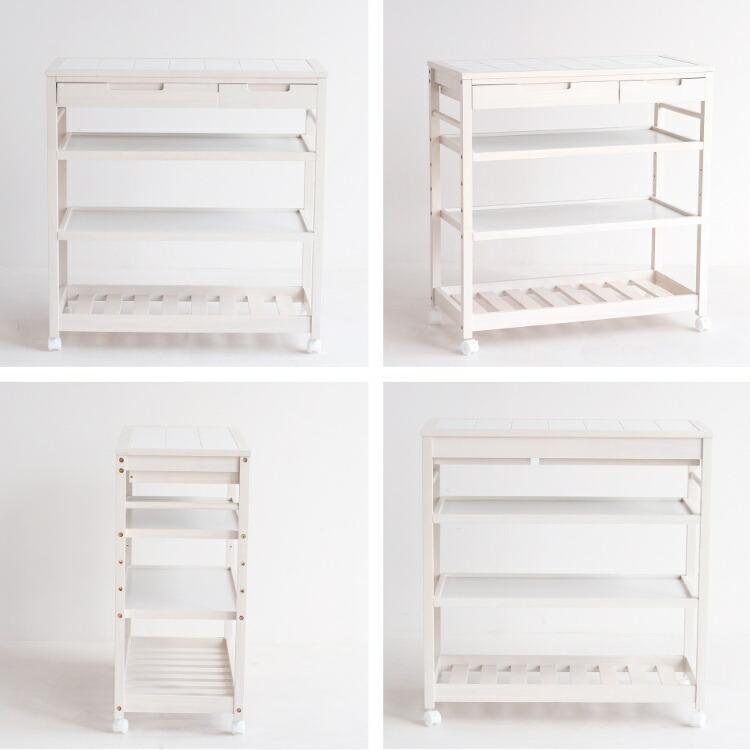 10％OFF配布中！】キッチンラック キャスター付き キッチンワゴン