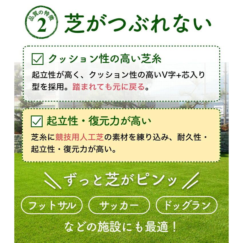 人工芝 1m×10m ロール メモリーターフ AIR 人工芝生 形状記憶 芝丈28mm 庭 戸建て 駐車場 高耐久 水はけ 業務用の画像