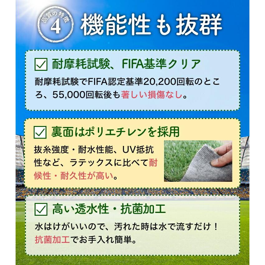 人工芝 1m×10m ロール メモリーターフ AIR 人工芝生 形状記憶 芝丈28mm 庭 戸建て 駐車場 高耐久 水はけ 業務用の画像