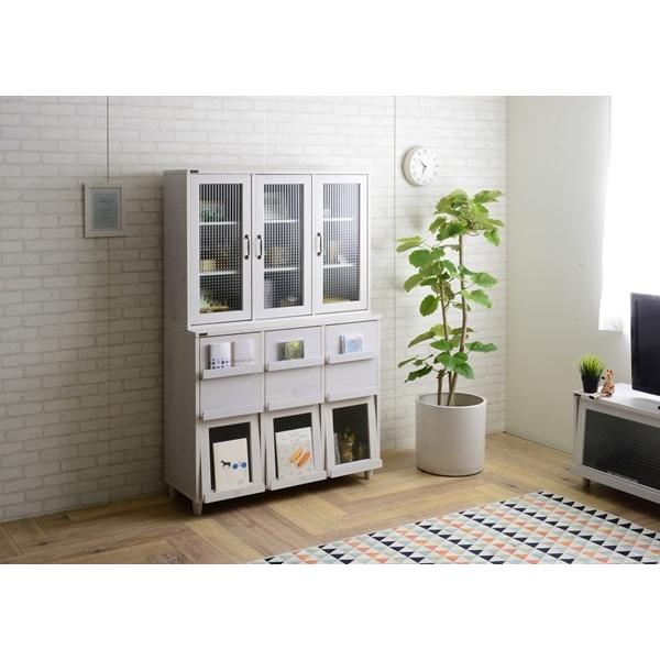 爆買 収納 本棚 扉付き 棚 リビング収納 ラック 3段 食器棚 おしゃれ