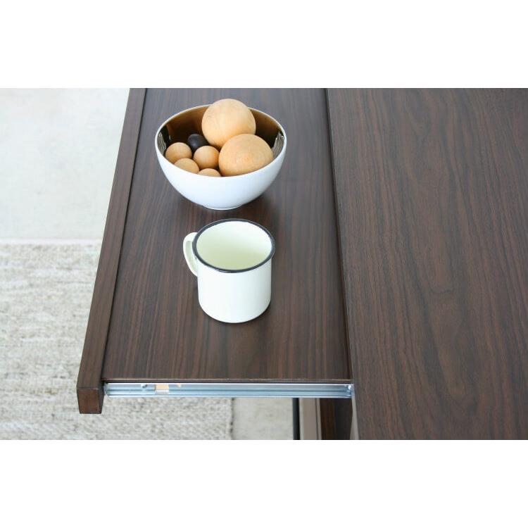 キッチンカウンター 幅120cm 完成品 日本製 間仕切り 背面化粧