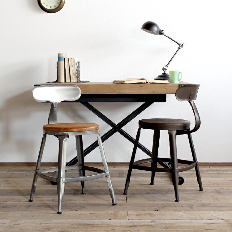 英国 スツール 丸 椅子 ダイニング チェア レザー アンティーク キッチン iohastools.jpg