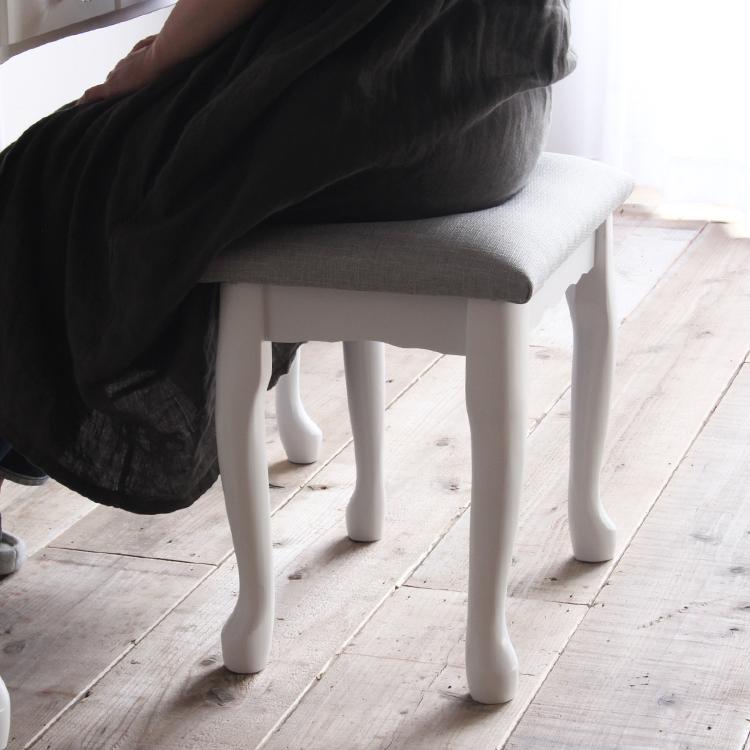 爆買 ドレッサー デスク 鏡なし 白 猫脚 つくえ セット 机 ドレッサー