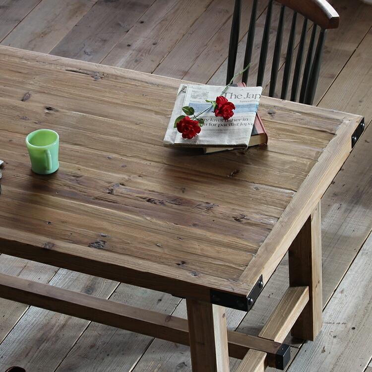 ダイニングテーブル 4人掛け 古材 おしゃれ 木製 単品 ダイニング