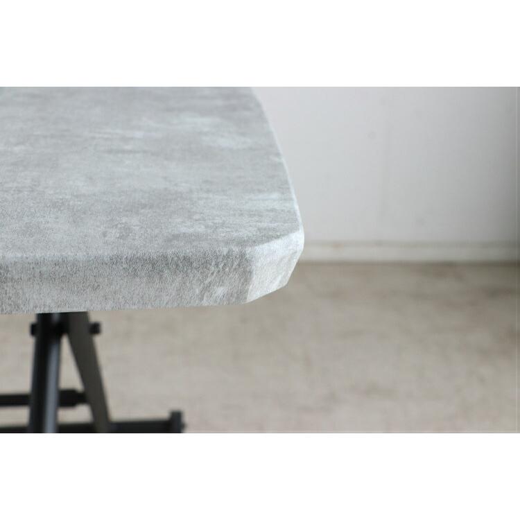 昇降式テーブル 無段階 折りたたみ 昇降 テーブル 高さ調節 90