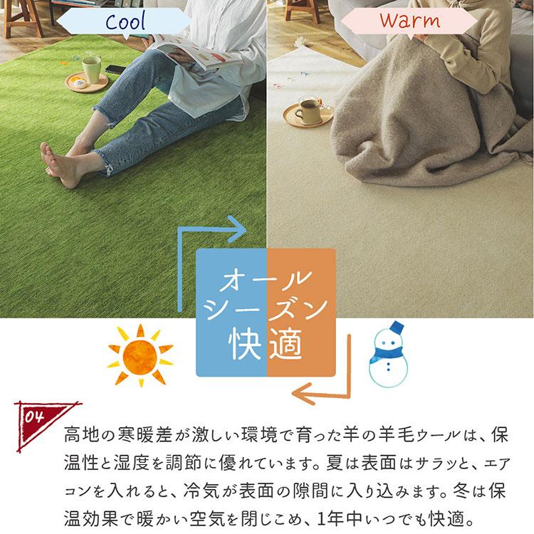 カーペット ラグマット 厚手 絨毯 おしゃれ オールシーズン インド 1.5