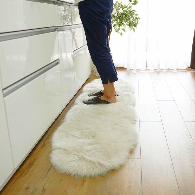 キッチンマット 240 台所 雲形 キッチン マット ラグ ロング おしゃれ