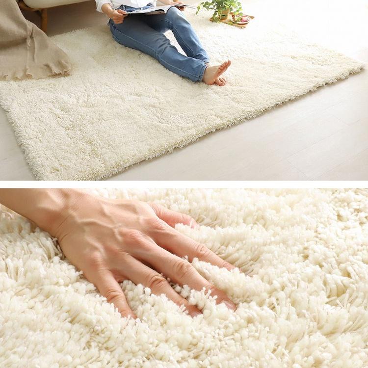 ラグ おしゃれ 春夏 シャギー ラグマット 北欧 シンプル 無地 3畳 毛足が長い ラグカーペット 一人暮らし 三畳 ふわふわ オールシーズン 190 240 シャギーラグ 27 486 240 サムライ家具 通販 Yahoo ショッピング