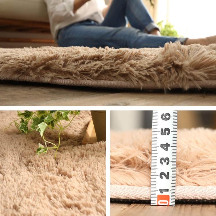 シャギーラグ 3畳 ラグ ラグマット 洗える カーペット じゅうたん 防音