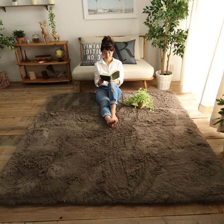 シャギーラグ 3畳 ラグ ラグマット 洗える カーペット じゅうたん 防音