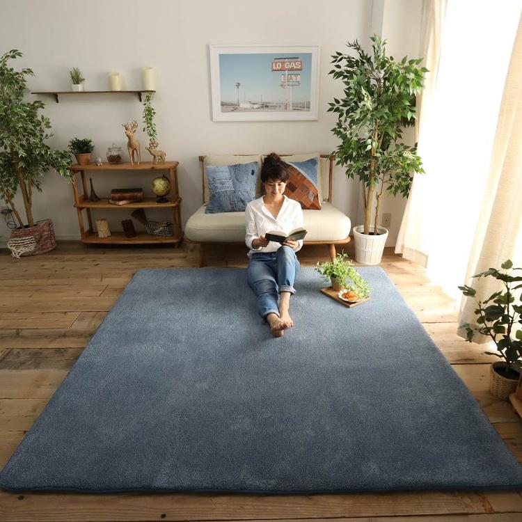 ラグ おしゃれ ラグマット 撥水 洗える 北欧 無地 ラウンドラグ 夏用 円形 毛足が短い 2畳 子供部屋 夏用ラグ 滑り止め付き オールシーズン 洗える 丸 27 490 Round サムライ家具 通販 Yahoo ショッピング