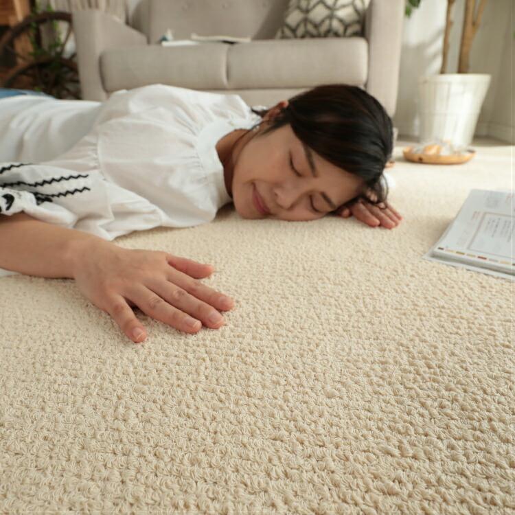 カーペット 190×190 ラグ ラグマット 2畳 日本製 正方形 絨毯 防音